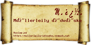 Müllerleily Üdvöske névjegykártya